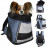 Транспортна раница за кучета Flamingo FRONT CARRIER TIMI BLUE 34x25x37CM походяща за носене както на гърба така и на гърдите